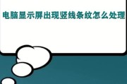 显示器竖线变色的原因及解决方法（解析显示器竖线变色的可能原因及有效解决方案）