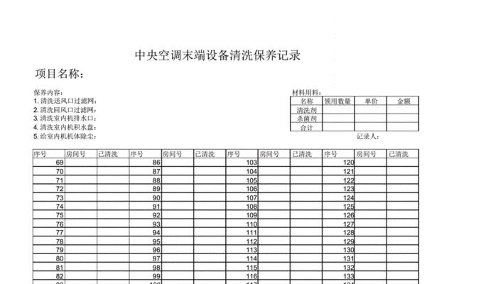 中央空调日常清洁方法（保持空气清新）