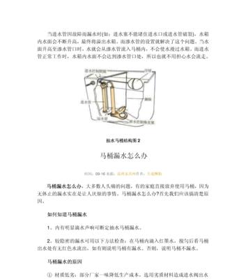马桶漏水的原因及维修办法（马桶漏水是如何发生的）