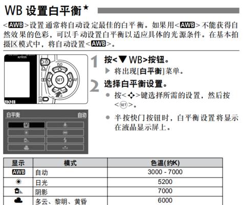 索尼相机白平衡如何调整？参数设置有哪些技巧？