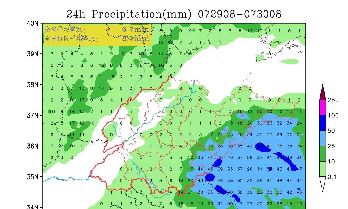 好消息！本月底山东降雨概率继续增大，台风残留低压北上送水！