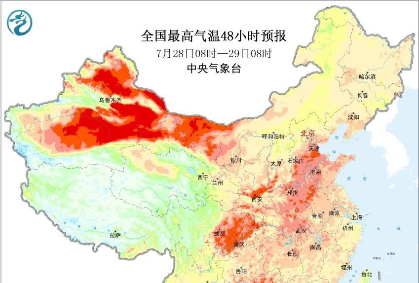 河北省！新一轮降雨中心已定，明天7月28号，大雨暴雨分布如下！