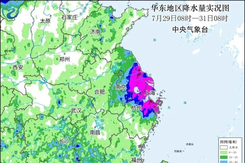 最新：本轮降雨中心已定，7月31~8月2日天气预报，具体分布如下