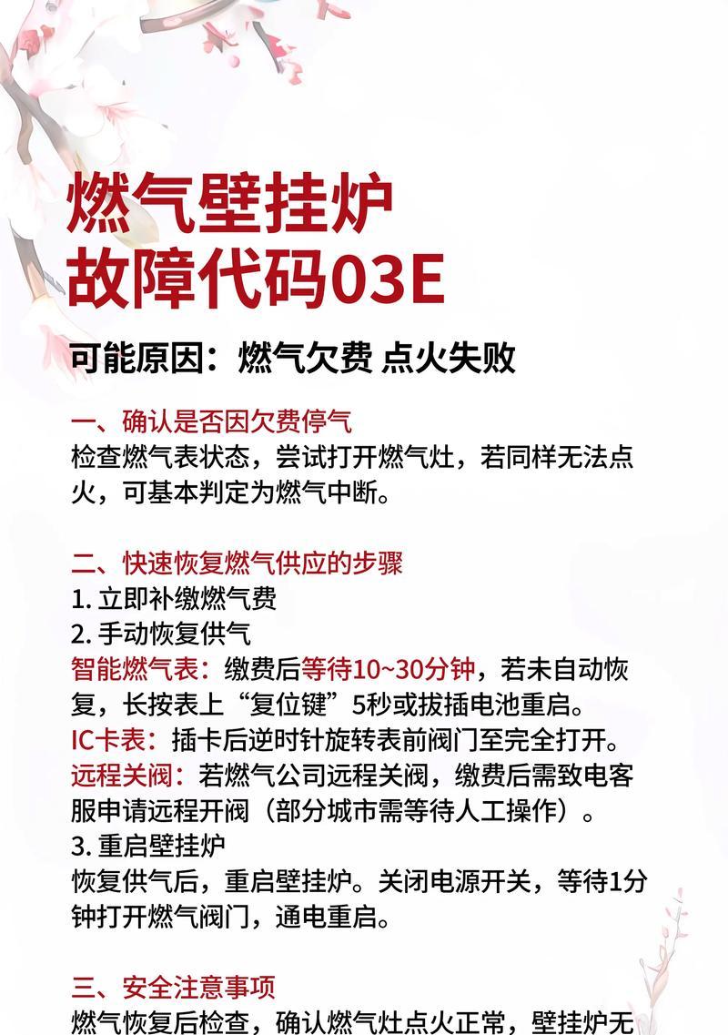 壁挂炉故障10的解决方法（掌握壁挂炉故障10的常见问题，解决难题从容应对）
