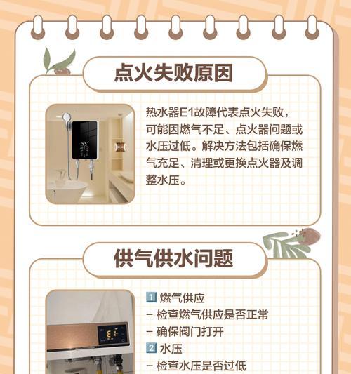 解读夏普热水器显示E4故障的原因及解决方法（夏普热水器故障代码E4的意义和处理方式）