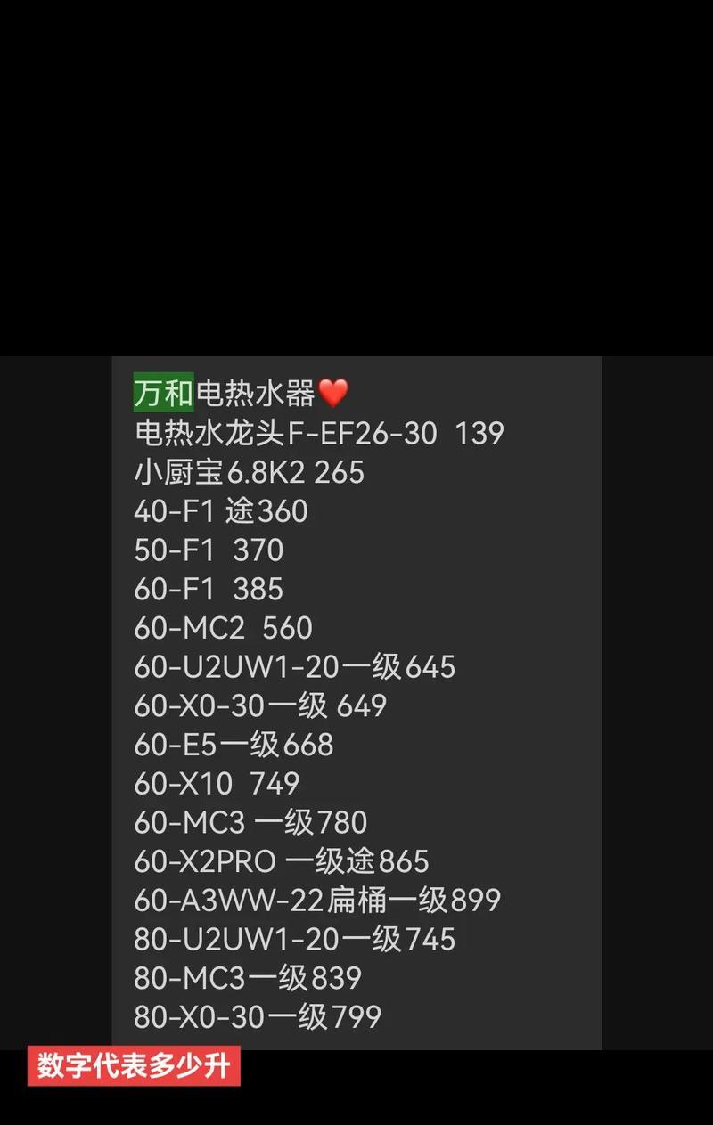 万和热水器E1故障处理维修费用分析（探究万和热水器E1故障处理维修费用的原因与解决方案）