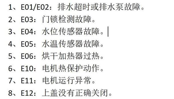 解读海尔变频洗衣机F7故障及处理方法（全面了解F7故障原因）