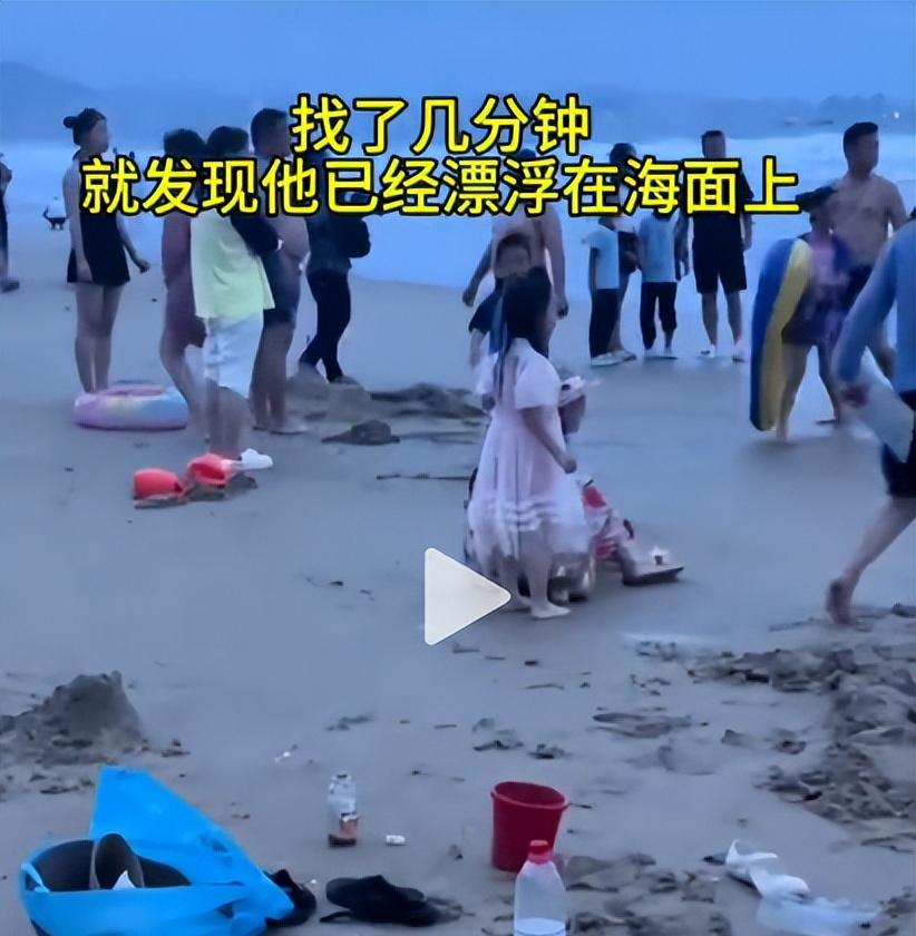 男子三亚溺亡后续，漂亮妻子崩溃大哭，女儿目睹全程，网友不同情