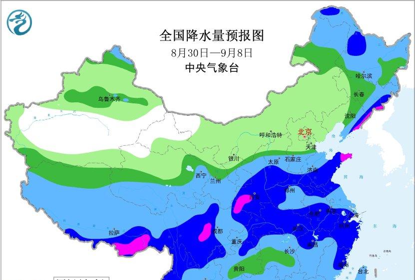 新一轮强降雨中心北抬！8月31日天气预报，大雨暴雨分布如下