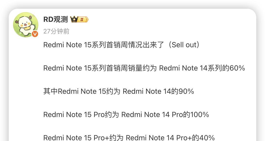 差价300左右，红米Note15Pro+和14Pro+如何选？还是买新不买旧吗