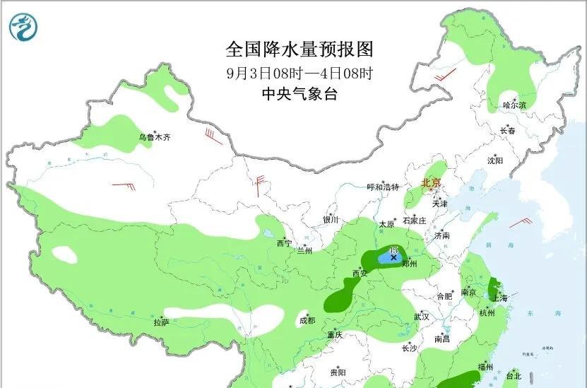 9月1-4日降雨地图出炉！多省遇中到大雨，新疆山口阵风可达9-11级