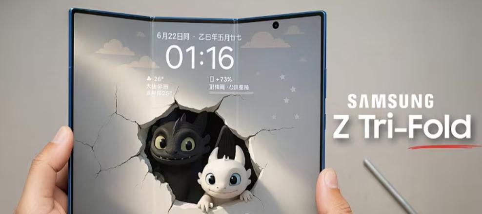 三折叠大战开启！三星首款量产对标华为MateXTs，先卖中国韩国