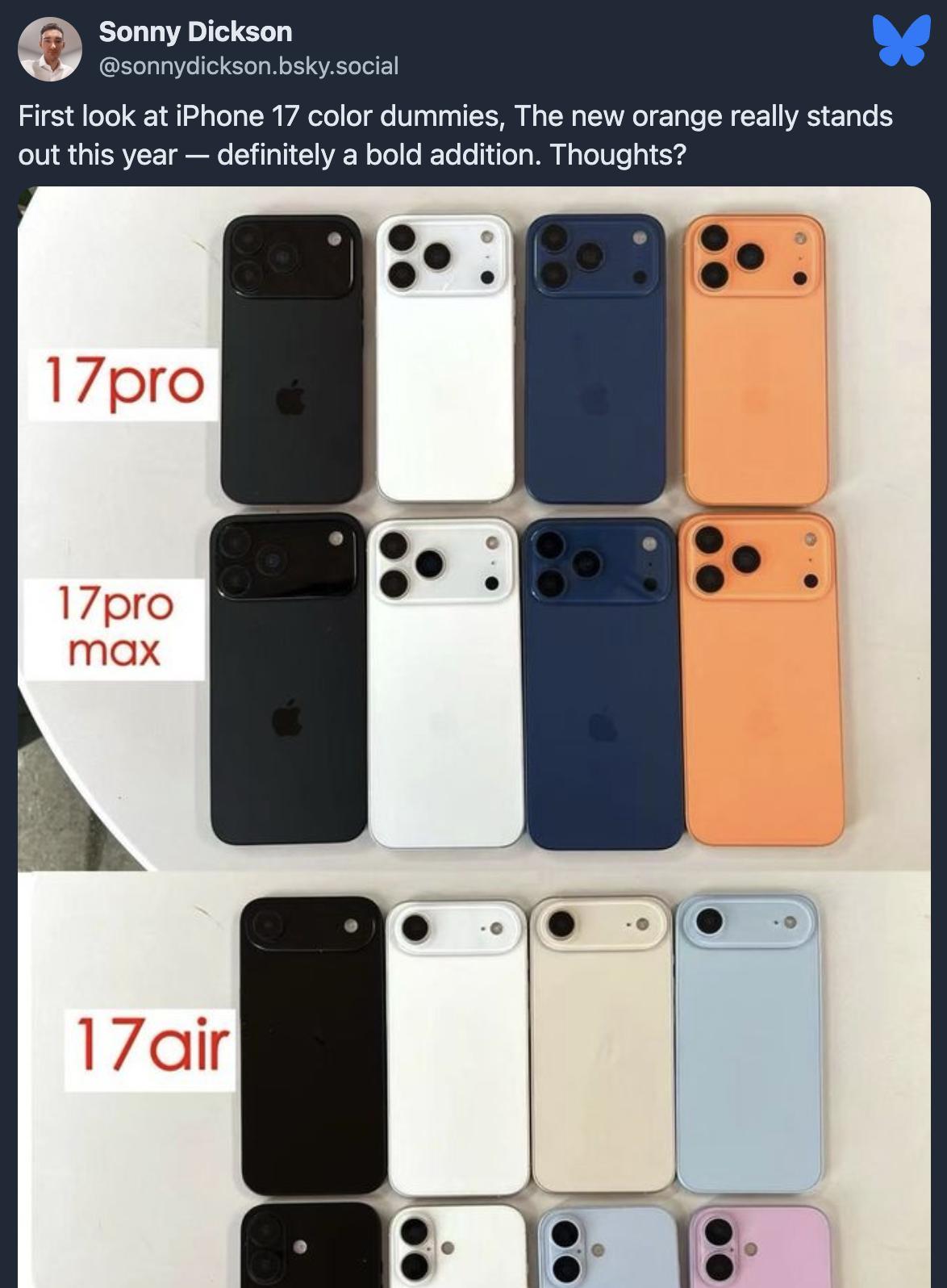 苹果iPhone17相机控制按钮组件曝光，提前揭示新机配色
